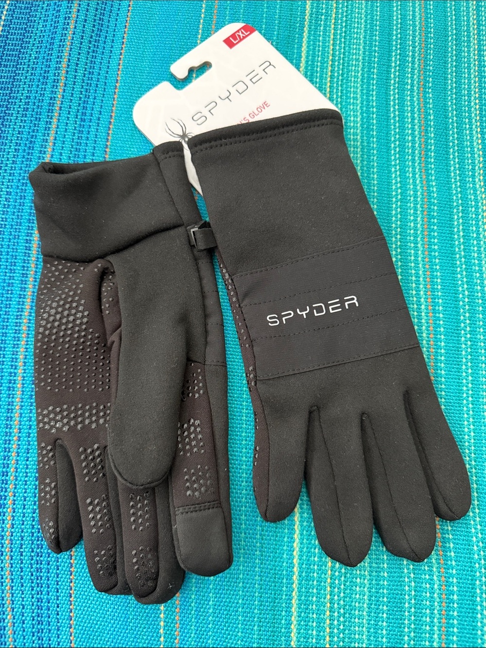 Spyder Black Men's/Women's Grip Tech Gloves